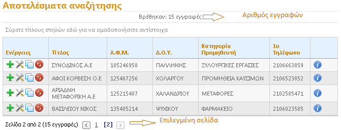 Αναζήτηση Προμηθευτή